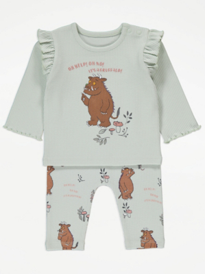 The Gruffalo Mint Green Ribbed Top and Leggings Outfit