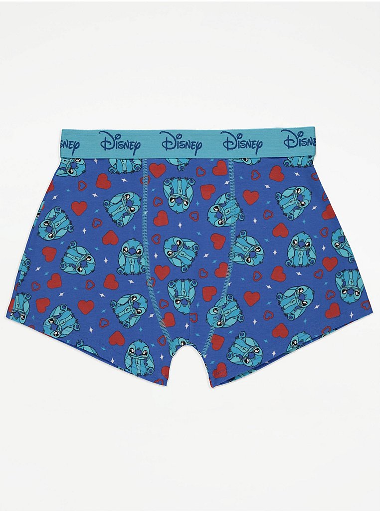 Disney Lilo & Stitch Blue Boxer Trunks, Men