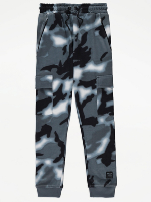 Grey Camouflage Joggers Kids at ASDA