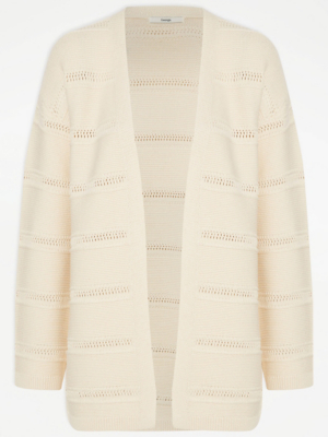Cream Striped Knitted Cardigan | Women | George at ASDA