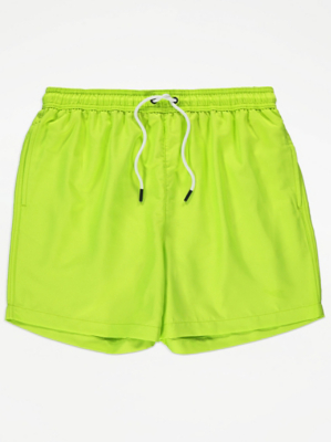 Lime Green Swim Shorts Men at ASDA