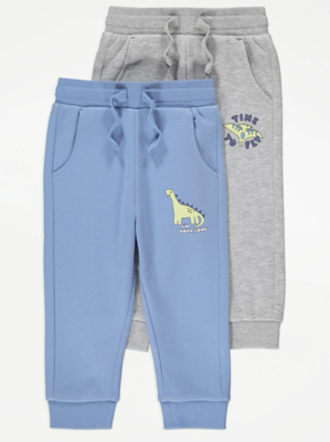 Dinosaur Joggers 2 Pack Kids at ASDA
