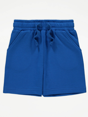 Colbalt Blue Jersey Shorts Kids at ASDA