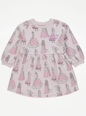 Disney Princess Pink Sweater Dress Kids at ASDA