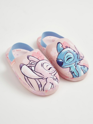 Disney Lilo & Stitch Pink Mule Slippers Kids at ASDA
