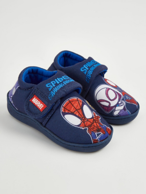 Marvel Spidey and Friends Navy Cupsole Slippers | Kids | George at ASDA