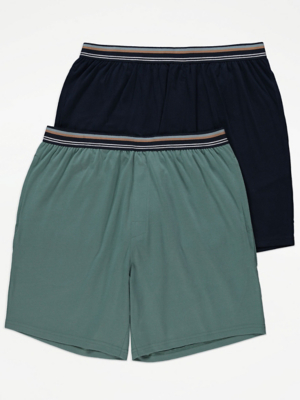 Jersey Loungewear Shorts 2 Pack Men at ASDA