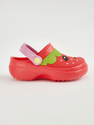 Red Novelty Strawberry Clogs Sale Offers George at ASDA