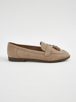 Neutral Tassel Loafers Women at ASDA