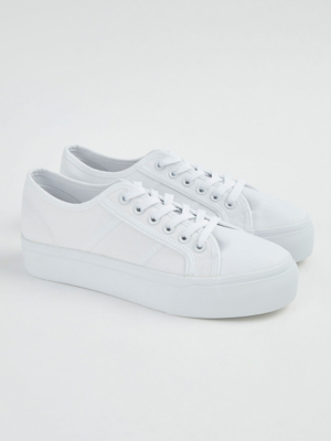 navy flatform trainers