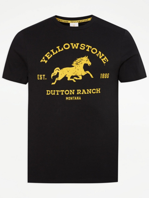 Yellowstone Dutton Ranch Black T-Shirt - Officially Licensed Western TV Show Merchandise