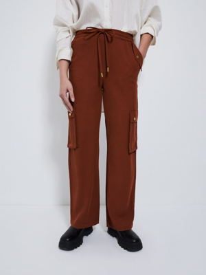 Rust Cargo Joggers Women George at ASDA