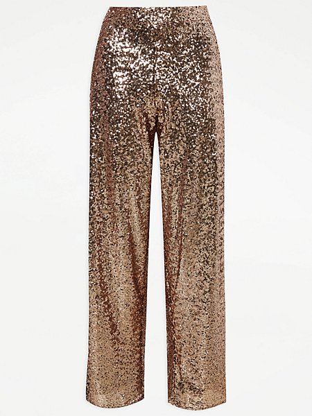 Silver Sequin Trousers | Women | George at ASDA