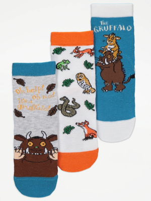 The Gruffalo Socks 3 Pack Kids at ASDA