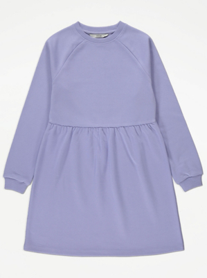 Lilac Sweater Dress Kids at ASDA
