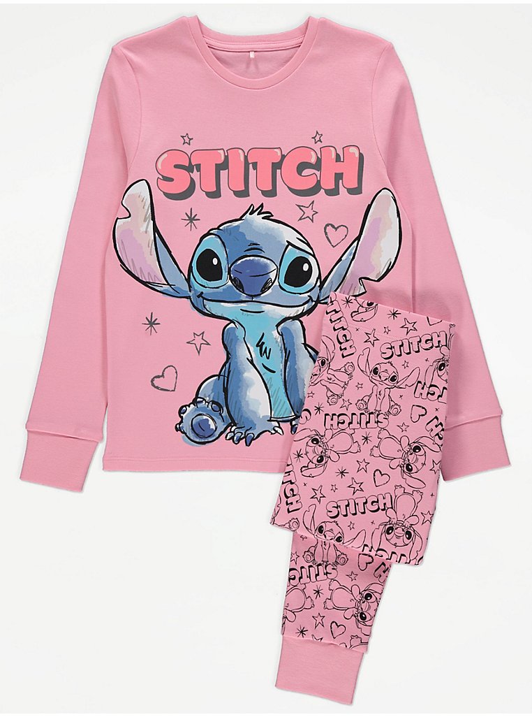 Disney Girls Stitch Pyjama Long