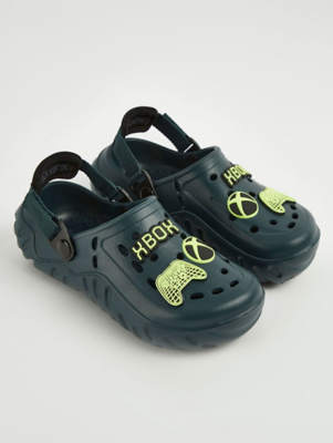 Xbox Bottle Green Badge Clogs | Kids | George at ASDA