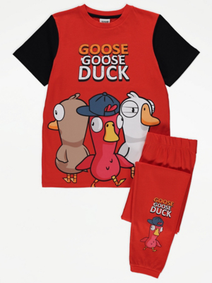 Goose Goose Duck Red Short Sleeve Pyjamas Sale & Offers at ASDA