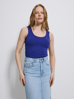 Cobalt Basic Jersey Vest Top Women at ASDA
