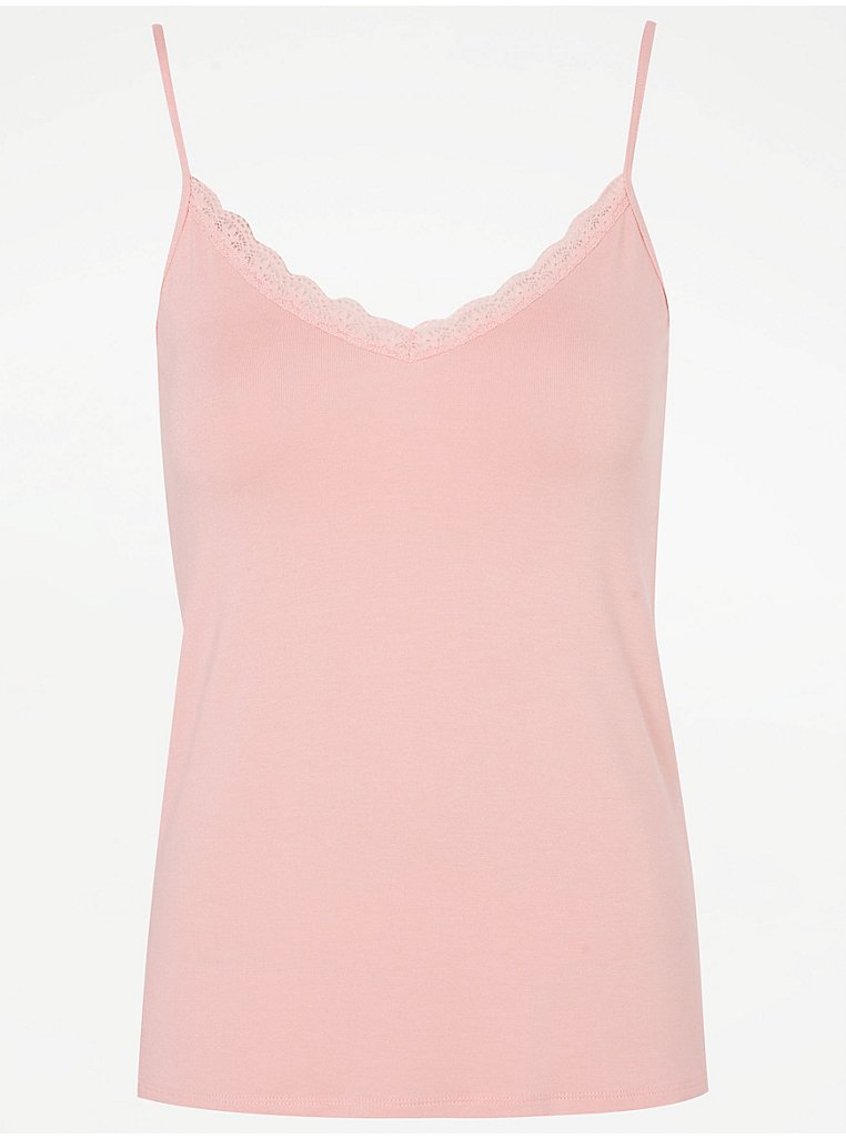 Light pink camisole with lace