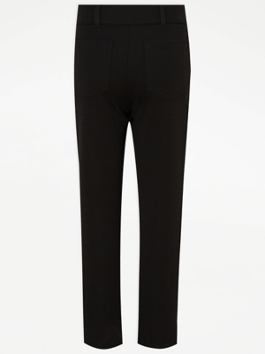 Navy Asda Girls Black Trousers Girls Black Jersey Skinny School