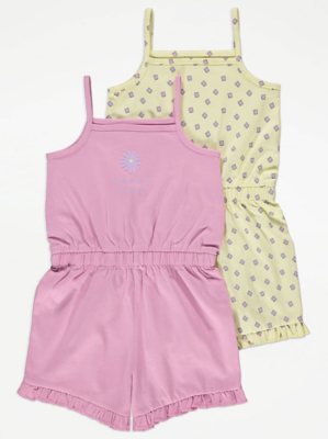 KIDS FRILL HEM PLAYSUIT 4-10 ADORNED IN ANTIQUITY main image 1