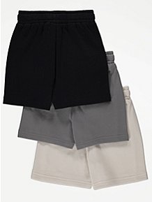 Black Plain Jersey Shorts