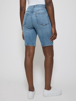 Dark Denim Knee Length Denim Shorts – Highstreet Outlet UK