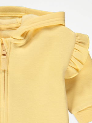 Lemon Frill Sleeve Zip Hoodie | Baby | George at ASDA