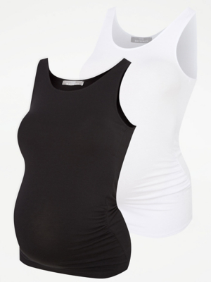 Maternity Vests 2 Pack Women at ASDA