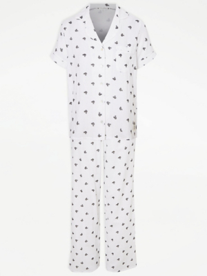 Disney Mickey Mouse White Shirt Pyjamas