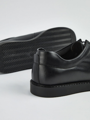 Wide Fit Black Moccasin Lace Up Shoes | Men | George at ASDA