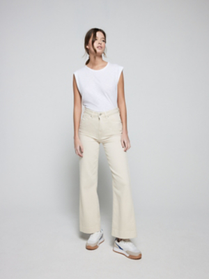 Wide Leg Cropped Jeans Women at ASDA