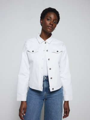 White Western Denim Jacket Women at ASDA