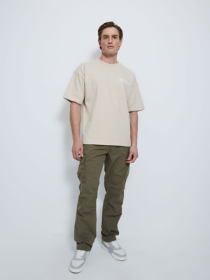 Khaki Cargo Trousers Men at ASDA