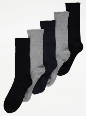 Feel Fresh Comfort Top Socks 5 Pack | Men | George at ASDA