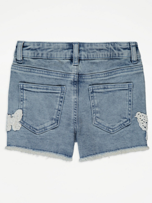 Short En Jean Justice - Taille 12R - Fille - Occasion Très Bon état - Bleu Denim
