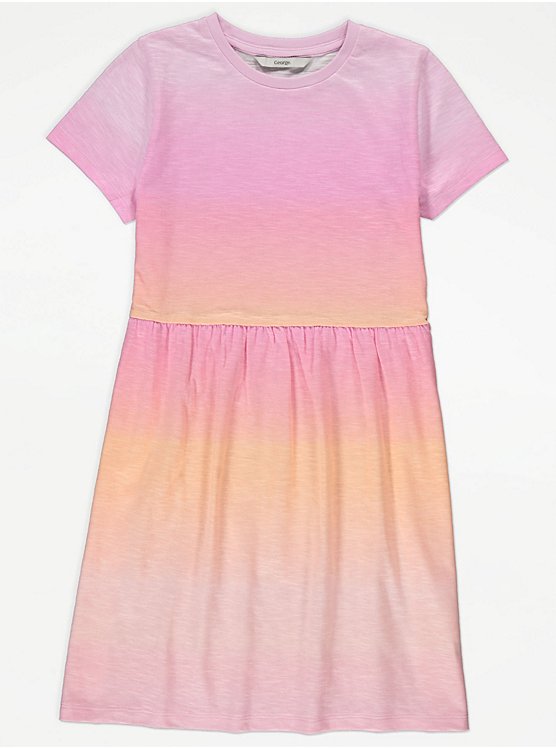Pink Ombre T-Shirt Dress