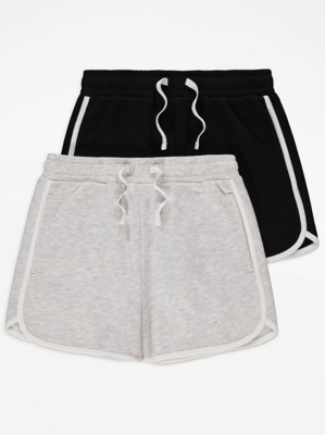 Side Stripe Runner Shorts 2 Pack | Sale & Offers | George at ASDA