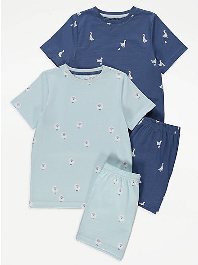 Windsor Tie Dye Thermal Knit Pajama Shorts