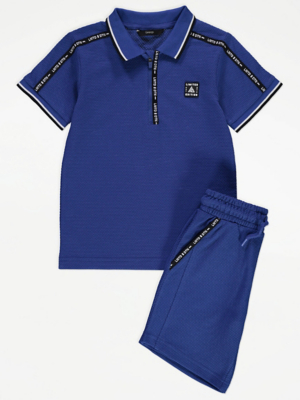 Blue Limited Edition Polo Shirt and Shorts Outfit