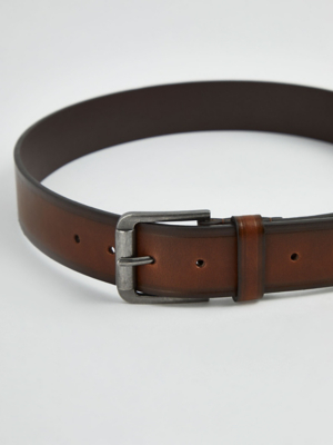 Brown Chunky Belt Men at ASDA