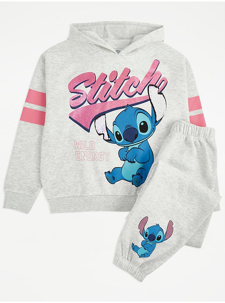 Disney Lilo & Stitch Little Girls Pullover Fleecehoodie And