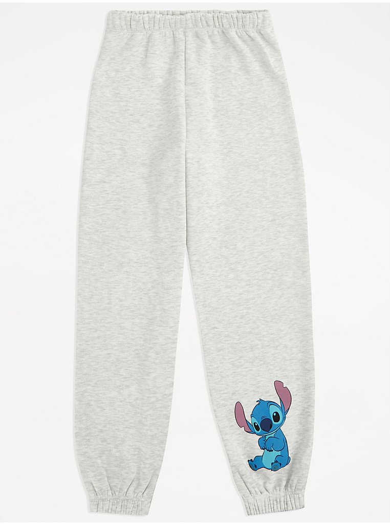 Disney Lilo & Stitch Silly Jump Stitch Jogger Sweatpants - GREY