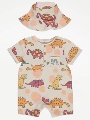 That's Not Dinosaur Romper and Hat Outfit