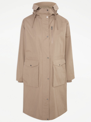 Waterproof Coats Ladies Raincoat Asda Khaki Waterproof Longline