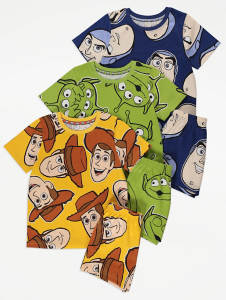 Toy Story Character Print Short Pyjamas 3 Pack