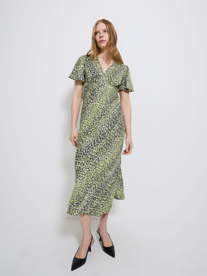 Addie Cotton Short Shirtdress - Lime Green main image 1