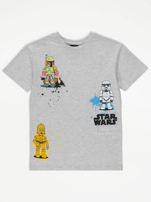 Lego Star Wars Kids Tshirt Disney Star Wars Grey Character T-Shirt