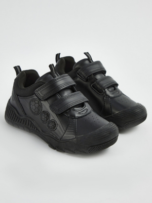 Black Football Light Up School Shoes School at ASDA